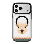 Capa de Telemóvel da Série Natal com Forte Magnetismo e Borda Pintada a Preto, Para iPhone 17 Pro Max, Para iPhone 17 Pro, Para iPhone 17