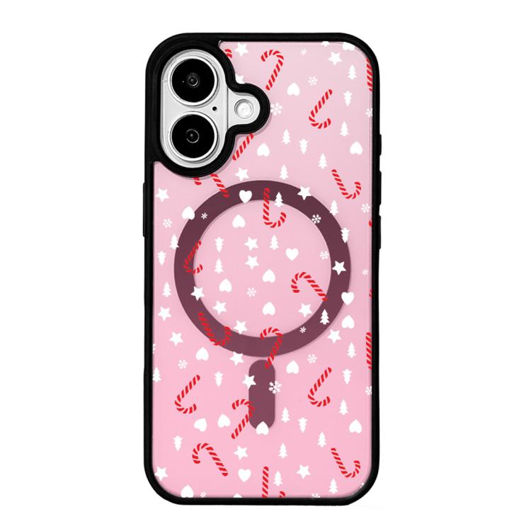 Capa de Telemóvel da Série Natal com Forte Magnetismo e Borda Pintada a Preto, Para iPhone 17 Pro Max, Para iPhone 17 Pro, Para iPhone 17