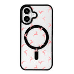 Capa de Telemóvel da Série Natal com Forte Magnetismo e Borda Pintada a Preto, Para iPhone 17 Pro Max, Para iPhone 17 Pro, Para iPhone 17