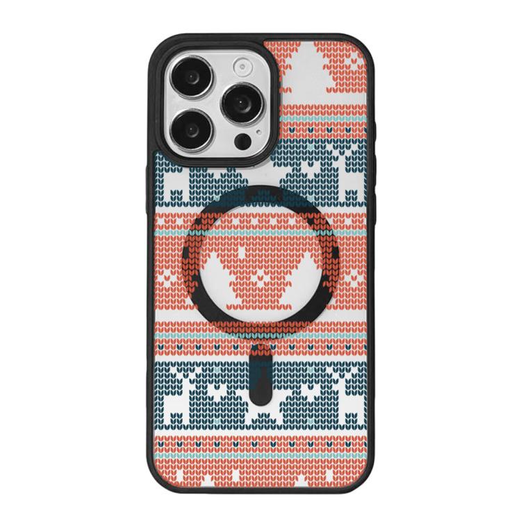 Capa de Telemóvel da Série Natal com Forte Magnetismo e Borda Pintada a Preto, Para iPhone 16 Pro Max, Para iPhone 16 Pro, Para iPhone 16