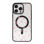 Capa de Telemóvel da Série Natal com Forte Magnetismo e Borda Pintada a Preto, Para iPhone 16 Pro Max, Para iPhone 16 Pro, Para iPhone 16