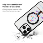 Capa de Telemóvel da Série Natal com Forte Magnetismo e Borda Pintada a Preto, Para iPhone 15 Pro Max, Para iPhone 15 Pro