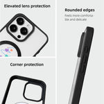 Capa de Telemóvel da Série Natal com Forte Magnetismo e Borda Pintada a Preto, Para iPhone 15 Pro Max, Para iPhone 15 Pro