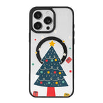 Capa de Telemóvel da Série Natal com Forte Magnetismo e Borda Pintada a Preto, Para iPhone 15 Pro Max, Para iPhone 15 Pro