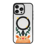 Capa de Telemóvel da Série Natal com Forte Magnetismo e Borda Pintada a Preto, Para iPhone 15 Pro Max, Para iPhone 15 Pro