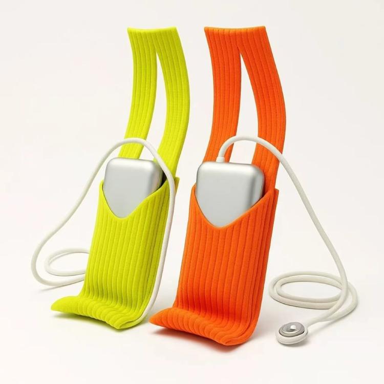 Mini Bolsa para Telemóvel com Bolso Acessório de Ombro Único, Curta, Longa