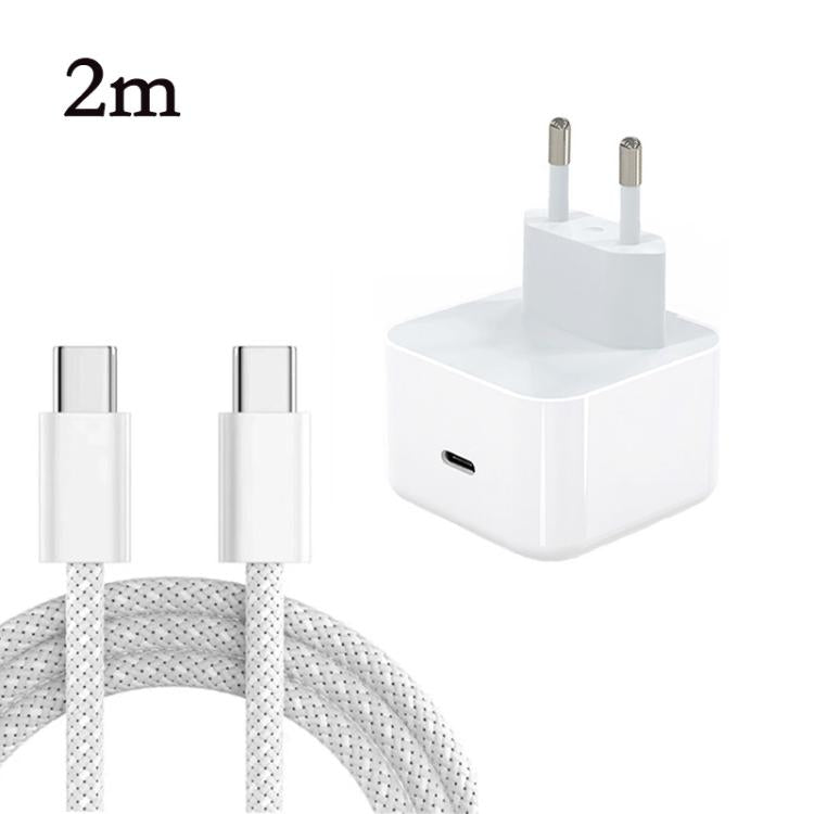 Carregador A3365 PD40W USB-C / Type-C com Cabo de Dados Type-C para Type-C, Ficha EU, Ficha EU + Cabo Type-C 1m, Ficha EU + Cabo Type-C 2m