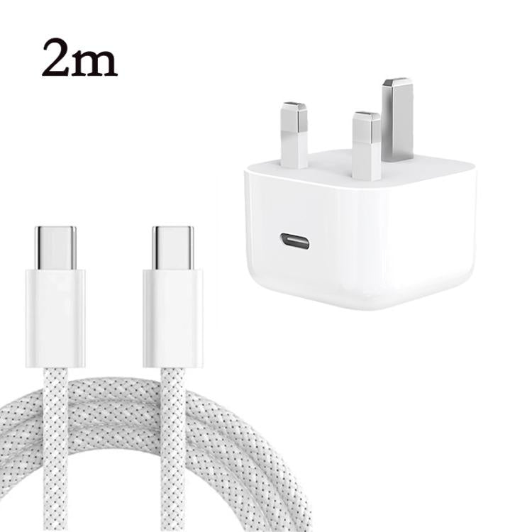 Carregador A3365 PD40W USB-C / Type-C com Cabo de Dados Type-C para Type-C, Ficha UK, Ficha UK + Cabo Type-C 1m, Ficha UK + Cabo Type-C 2m
