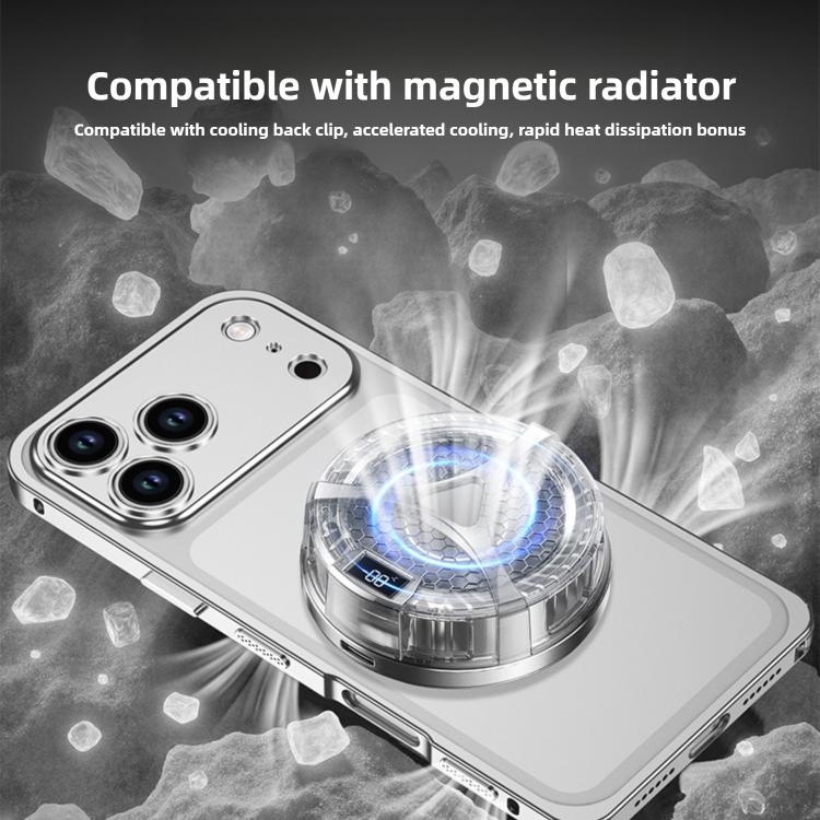 Capa de telemóvel anti-choque ultra fina com estrutura metálica de liga e moldura para lente, para iPhone 17 Pro Max, para iPhone 17 Pro