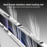 Capa de telemóvel anti-choque ultra fina com estrutura metálica de liga e moldura para lente, para iPhone 17 Pro Max, para iPhone 17 Pro