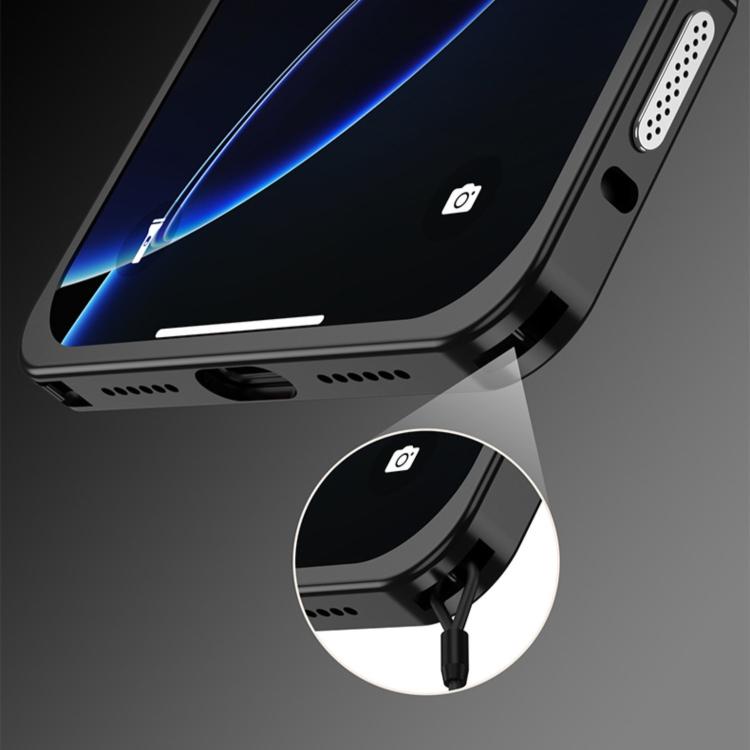 Capa de telemóvel anti-choque ultra fina com estrutura metálica de liga e moldura para lente, para iPhone 17 Pro Max, para iPhone 17 Pro