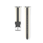 Pulseira de Relógio em Pele Genuína com Blocos de Cor, Para Apple Watch 46mm / 49mm / 45mm / 44mm, Para Apple Watch 42mm / 41mm / 40mm / 38mm