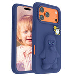 Capa para telemóvel à prova de choque Penguin Baby EVA com suporte, para iPhone 17 Pro Max, para iPhone 17 Pro, para iPhone 17, para iPhone Air, para iPhone 16 Pro Max, para iPhone 16 Pro, para iPhone 16, para iPhone 15 Pro Max