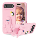 Capa para telemóvel à prova de choque Penguin Baby EVA com suporte, para iPhone 17 Pro Max, para iPhone 17 Pro, para iPhone 17, para iPhone Air, para iPhone 16 Pro Max, para iPhone 16 Pro, para iPhone 16, para iPhone 15 Pro Max