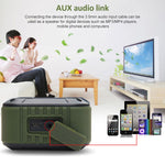 Coluna portátil impermeável sem fios W-KING S7 Mini com TF/FM/AUX/NFC Bluetooth para bicicleta, preto, laranja, azul, verde exército