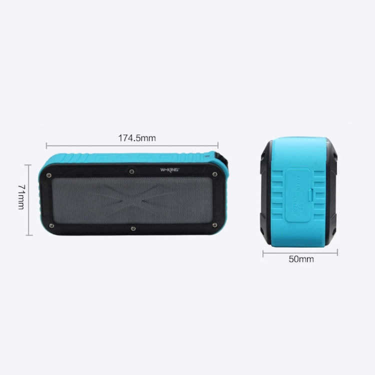 Colunas W-KING S20 IPX6 impermeáveis Coluna Bluetooth portátil NFC para exterior/duche/bicicleta Rádio FM