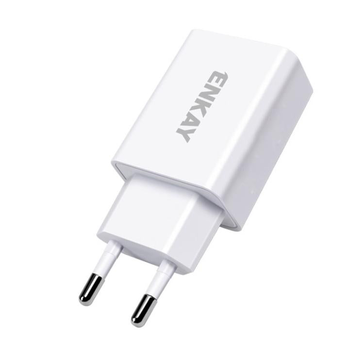 Carregador de Parede USB ENKAY 10W 5V 2A Adaptador de Energia, Ficha UE, Ficha US