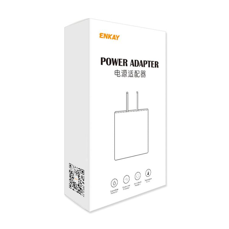 Carregador de Parede USB ENKAY 10W 5V 2A Adaptador de Energia, Ficha UE, Ficha US