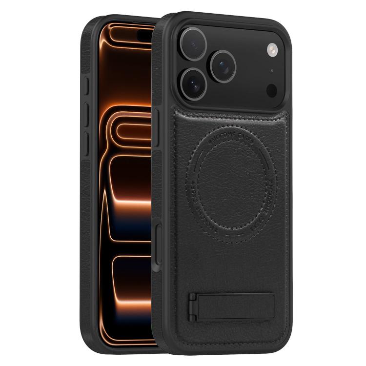 Capa para telemóvel MagSafe PU com suporte multifunções, para iPhone 17 Pro Max, para iPhone 17 Pro, para iPhone 17, para iPhone Air