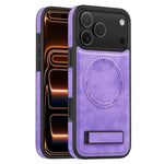 Capa para telemóvel MagSafe PU com suporte multifunções, para iPhone 17 Pro Max, para iPhone 17 Pro, para iPhone 17, para iPhone Air