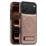 Capa para telemóvel MagSafe PU com suporte multifunções, para iPhone 17 Pro Max, para iPhone 17 Pro, para iPhone 17, para iPhone Air
