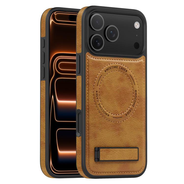 Capa para telemóvel MagSafe PU com suporte multifunções, para iPhone 17 Pro Max, para iPhone 17 Pro, para iPhone 17, para iPhone Air