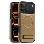 Capa para telemóvel MagSafe PU com suporte multifunções, para iPhone 17 Pro Max, para iPhone 17 Pro, para iPhone 17, para iPhone Air