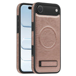 Capa para telemóvel MagSafe PU com suporte multifunções, para iPhone 17 Pro Max, para iPhone 17 Pro, para iPhone 17, para iPhone Air