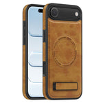 Capa para telemóvel MagSafe PU com suporte multifunções, para iPhone 17 Pro Max, para iPhone 17 Pro, para iPhone 17, para iPhone Air
