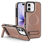 Capa para telemóvel MagSafe PU com suporte multifunções, para iPhone 17 Pro Max, para iPhone 17 Pro, para iPhone 17, para iPhone Air