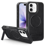 Capa para telemóvel MagSafe PU com suporte multifunções, para iPhone 17 Pro Max, para iPhone 17 Pro, para iPhone 17, para iPhone Air