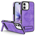Capa para telemóvel MagSafe PU com suporte multifunções, para iPhone 17 Pro Max, para iPhone 17 Pro, para iPhone 17, para iPhone Air