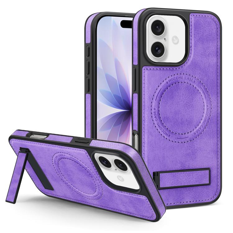 Capa para telemóvel MagSafe PU com suporte multifunções, para iPhone 17 Pro Max, para iPhone 17 Pro, para iPhone 17, para iPhone Air