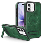Capa para telemóvel MagSafe PU com suporte multifunções, para iPhone 17 Pro Max, para iPhone 17 Pro, para iPhone 17, para iPhone Air