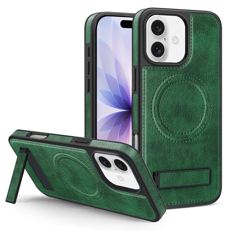 Capa para telemóvel MagSafe PU com suporte multifunções, para iPhone 17 Pro Max, para iPhone 17 Pro, para iPhone 17, para iPhone Air