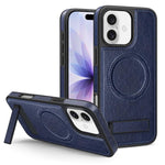 Capa para telemóvel MagSafe PU com suporte multifunções, para iPhone 17 Pro Max, para iPhone 17 Pro, para iPhone 17, para iPhone Air