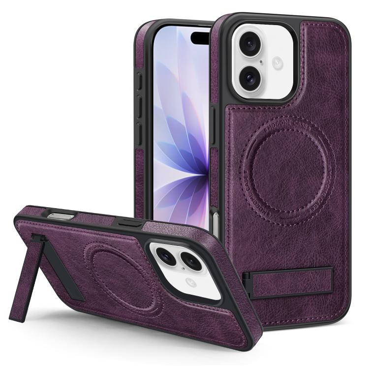 Capa para telemóvel MagSafe PU com suporte multifunções, para iPhone 17 Pro Max, para iPhone 17 Pro, para iPhone 17, para iPhone Air