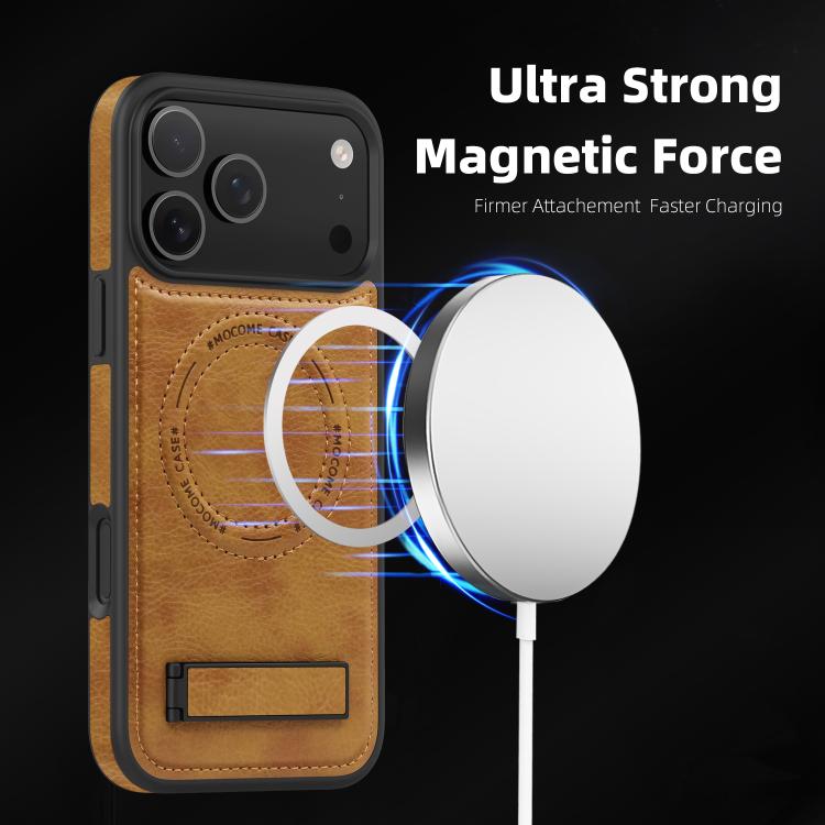 Capa para telemóvel MagSafe PU com suporte multifunções, para iPhone 17 Pro Max, para iPhone 17 Pro, para iPhone 17, para iPhone Air
