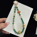 Colar de Cristal da Fortuna e Água Auspiciosa, Vermelho, Verde