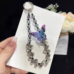 Colar Tridimensional de Cristal com Borboleta, Rosa, Azul