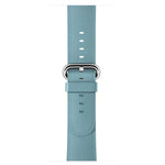 Pulseira de Relógio em Couro Clássica com Botão para Apple Watch Series 3 & 2 & 1 38mm