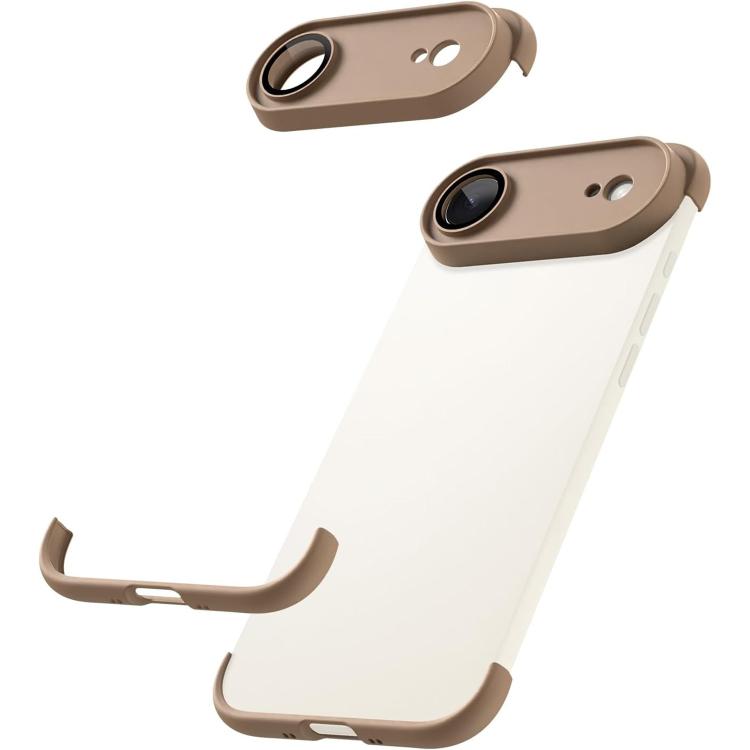 Capa de Telemóvel TPU Ultra-fina Sem Moldura com Airbags nos Quatro Cantos e Filme para Lente, Antichoque, Para iPhone 17 Pro Max, Para iPhone 17 Pro, Para iPhone 17, Para iPhone Air