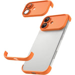 Capa de Telemóvel TPU Ultra-fina Sem Moldura com Airbags nos Quatro Cantos e Filme para Lente, Antichoque, Para iPhone 17 Pro Max, Para iPhone 17 Pro, Para iPhone 17, Para iPhone Air