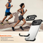 Capa de Telemóvel TPU Ultra-fina Sem Moldura com Airbags nos Quatro Cantos e Filme para Lente, Antichoque, Para iPhone 17 Pro Max, Para iPhone 17 Pro, Para iPhone 17, Para iPhone Air