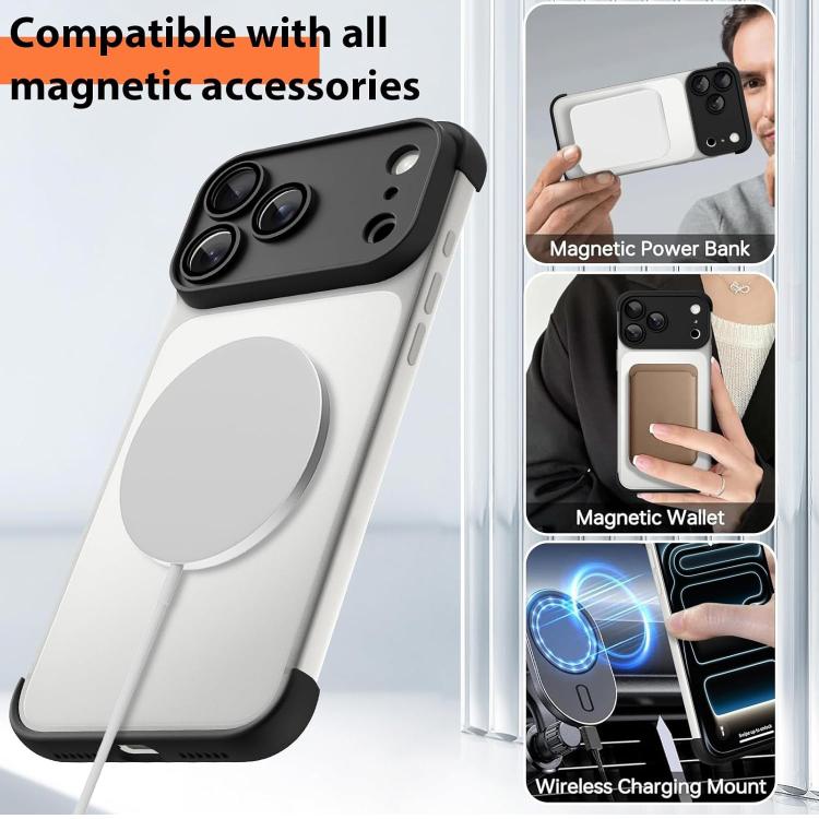 Capa de Telemóvel TPU Ultra-fina Sem Moldura com Airbags nos Quatro Cantos e Filme para Lente, Antichoque, Para iPhone 17 Pro Max, Para iPhone 17 Pro, Para iPhone 17, Para iPhone Air