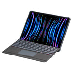 Capa Protetora com Airbag nos Quatro Cantos e Teclado Bluetooth Retroiluminado Dividido Magnético, Para iPad Air 13 2025 / 2024 / Pro 12.9