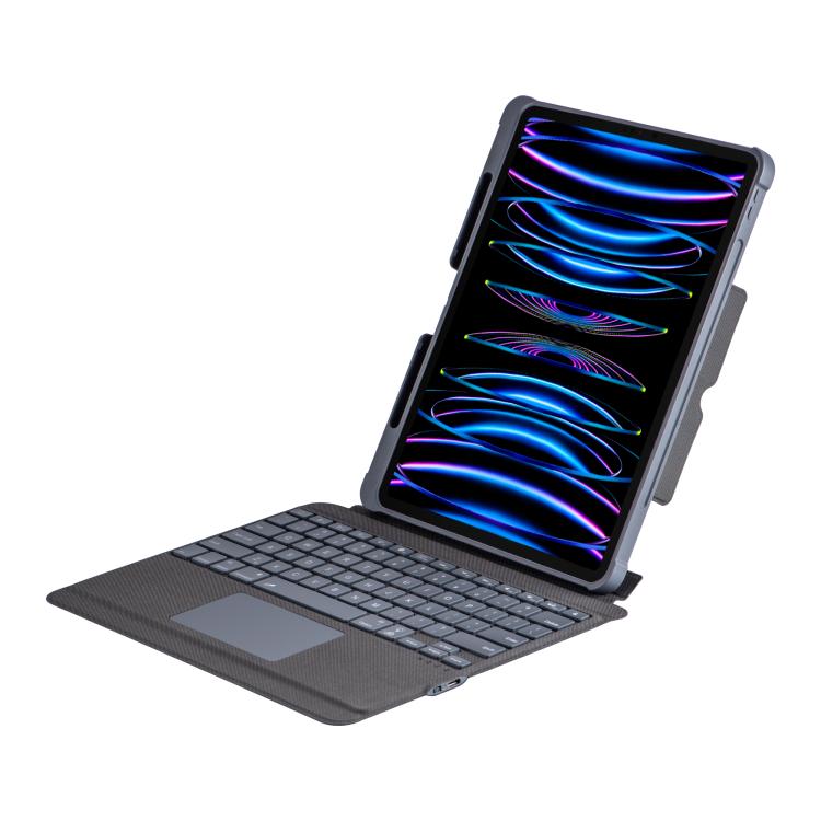 Capa Protetora com Airbag nos Quatro Cantos e Teclado Bluetooth Retroiluminado Dividido Magnético, Para iPad Air 13 2025 / 2024 / Pro 12.9