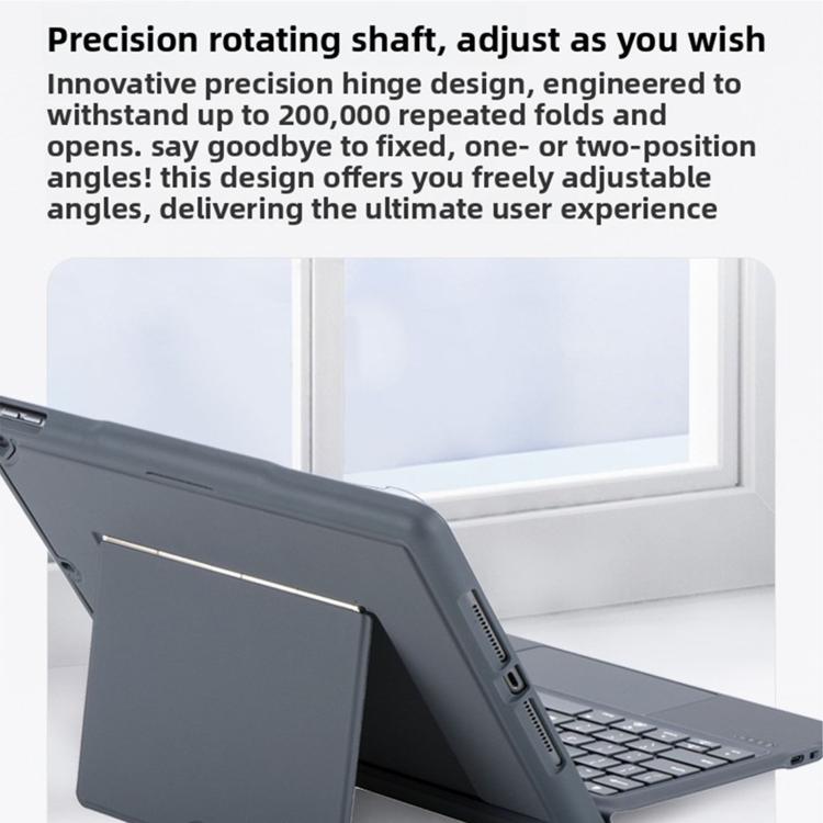 Capa Protetora com Airbag nos Quatro Cantos e Teclado Bluetooth Retroiluminado Dividido Magnético, Para iPad Air 13 2025 / 2024 / Pro 12.9