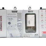 Carregador TE-PD46 GaN 100W PD 45W Protocolo Totalmente Compatível, Ficha US