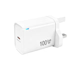 Carregador TE-PD46 GaN 100W PD 45W Protocolo Totalmente Compatível, Ficha UK